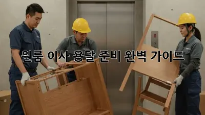 원룸 이사, 용달 준비 완벽 가이드!